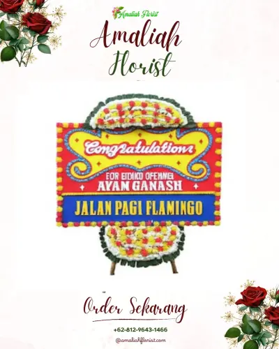 Bunga Papan Congratulation di Jalan Arifin Ahmad